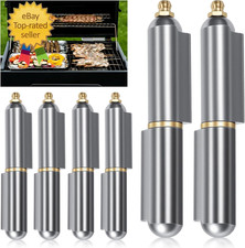 6 Pack 4" Heavy Duty Weld on Bullet Hinges, Carbon Steel Barrel Hinges