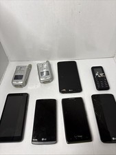Cell Phone Parts Lot Flip Phone Smart Phone Scrap LG Motorola And More