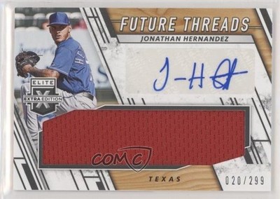 2019 Panini Elite Extra Edition Black 20/299 Jonathan Hernandez #FTS-JH Auto 6h5