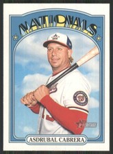 2021 Topps Heritage #66 Asdrubal Cabrera Washington Nationals TW1449