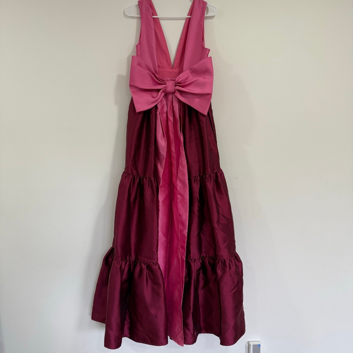 hutch sleeveless v-neck bow-back tiered a-line maxi dress Hutch 