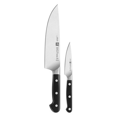 ZWILLING Pro 2-pc Chef s Set - Black/Stainless Steel