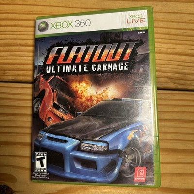 Flatout: Ultimate Carnage Xbox 360 Complete w/ Manual CIB Tested Working Good!