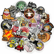 Funny Iron on Embroidered Patches: 30PCS Sew on Applique Patch with Cute Animal