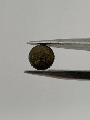 Vintage ZENITH Normal Krone verchromt - 5,4 mm / 3,35 mm / 1,05 mm