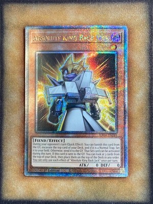 Yugioh Absolute King Back Jack RA04-EN244 Quarter Century Rare 1st Ed MP
