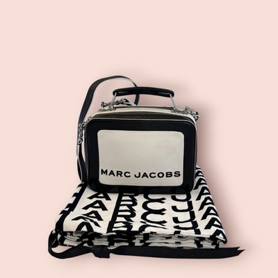 MARC JACOBS Mini The Colorblocked Box 20 Luxury Designer Leather Crossbody EUC