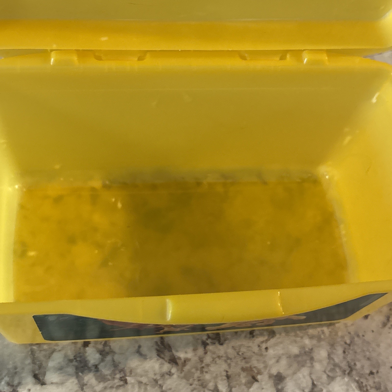 Vintage Disney Lion King Yellow Huggies Baby Wipes Container EMPTY