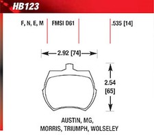 Hawk HB123E.535 Blue 9012 Disk Brake Pads