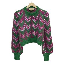 GUCCI - 713233XKCMS Green Pink Sweater