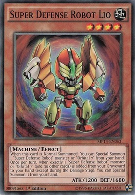 Yugioh Super Defense Robot Lio MP14-DE063 Common 1. Auflage NM
