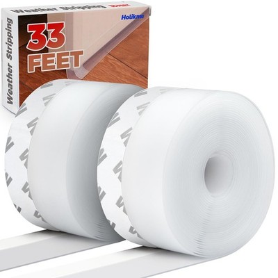 33 Feet Weather Stripping Door Seal Tape for Draft Prevention and Insulation