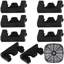 Silicone Air Fryer Rubber Bumpers - 8 Pack - Compatible with Many Brands