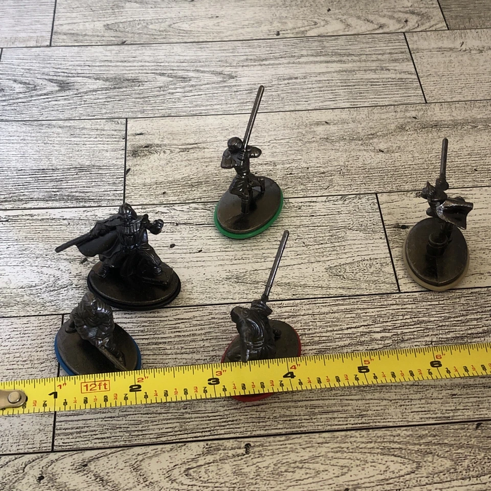 Lote de 5 fichas de peltre de metal de repuesto Star Wars Monopoly edición saga 2005 Foto 2 de 4