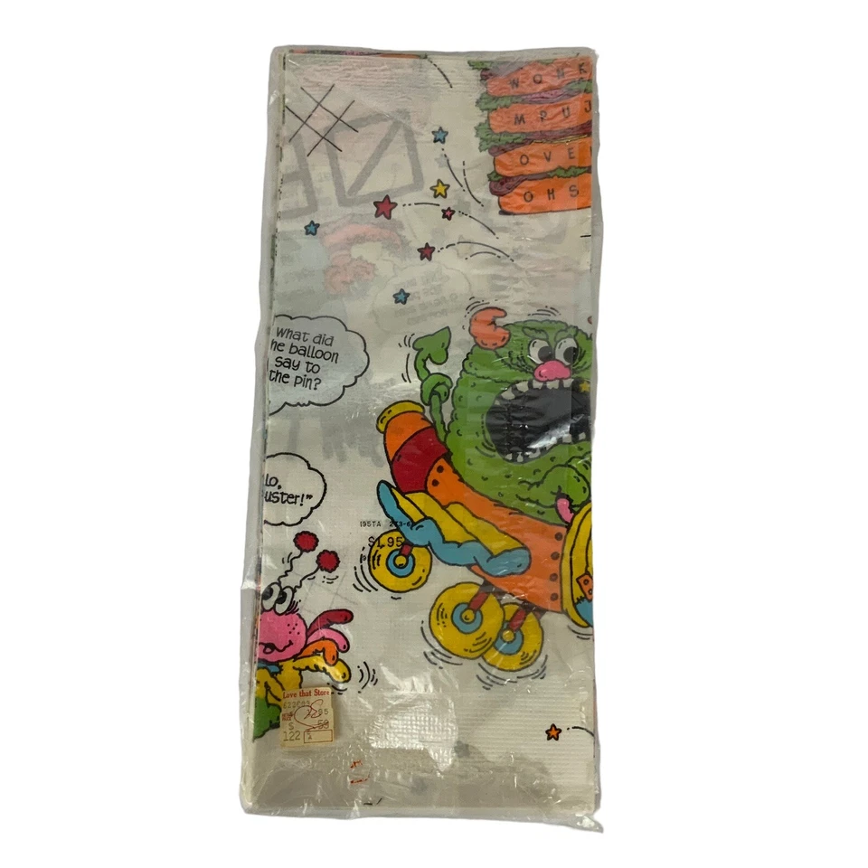 Mantel de papel Monstruos Chistes sin marca vintage niños fiesta picnic Foto 2 de 2