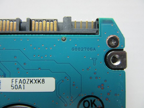 Toshiba 250GB SATA 2.5" HDD PCB BOARD MK2565GSX G002706A HDD2J14 010 A0/GH101M - Picture 4 of 4