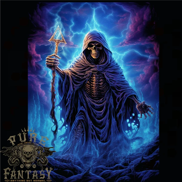 Grim Reaper Domain Mens T-Shirt 100% Cotton