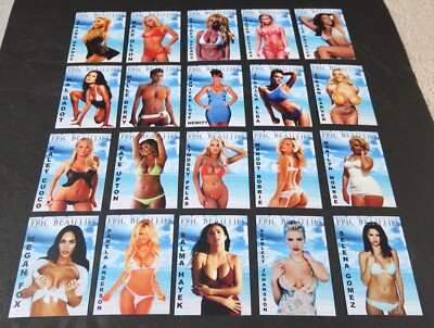Epic Beauties 20 card set only 500 made Selena Gomez Margot Robbie Bree Olson