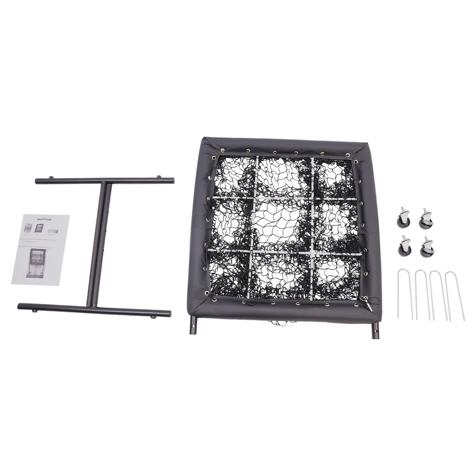 70*70cm Baseball Train Equipment Hitting Pitching Practice Baseball Training Net - Image 4 of 4