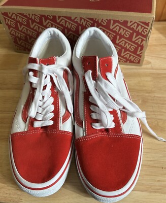 Men Size 10 VANS Old Skool Bolt Red VN0009Q56RT Rare Classic Suede Men Size 10 VANS Old Skool Bolt Red VN0009Q56RT Rare Classic  main image 4