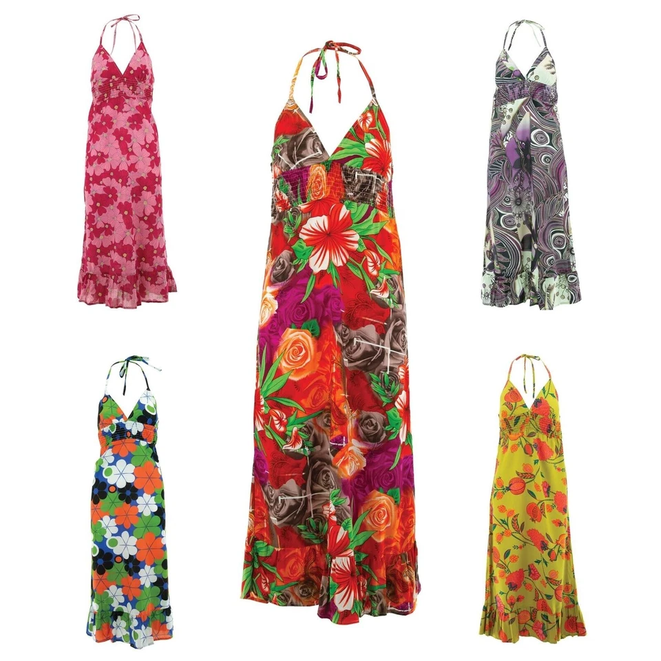Dos Nu Plage Robe Ministry of Colour Maxi Shirred Long Robe Plissé - Photo 1/1