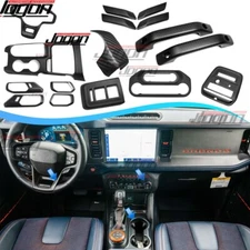 Dry Carbon Interior Trim Performance Level Decor For Ford Bronco Raptor 2021-25