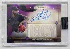 2023 Topps Luminaries Sandy Alcantara Masters Of The Mound Purple Auto #1/3