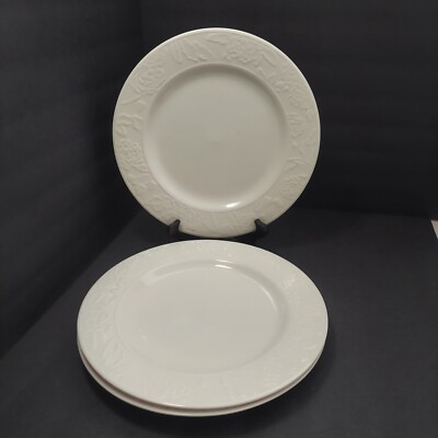 Martha Stewart Collection White Vintage Rose Dinner Plates 11.5'' Sets CHOOSE