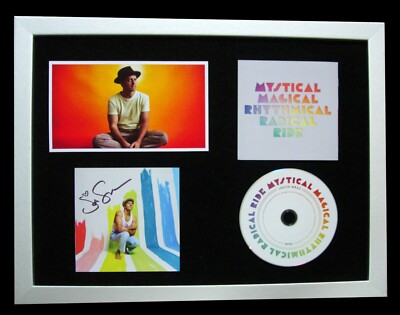 JASON MRAZ + SIGNIERT + GERAHMT + MYSTISCHE MAGISCHE FAHRT = 100 % AUTHENTISCH + SCHNELLER GLOBALER VERSAND