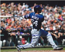 TOMMY MEDICA   SAN DIEGO PADRES    ACTION SIGNED 8x10