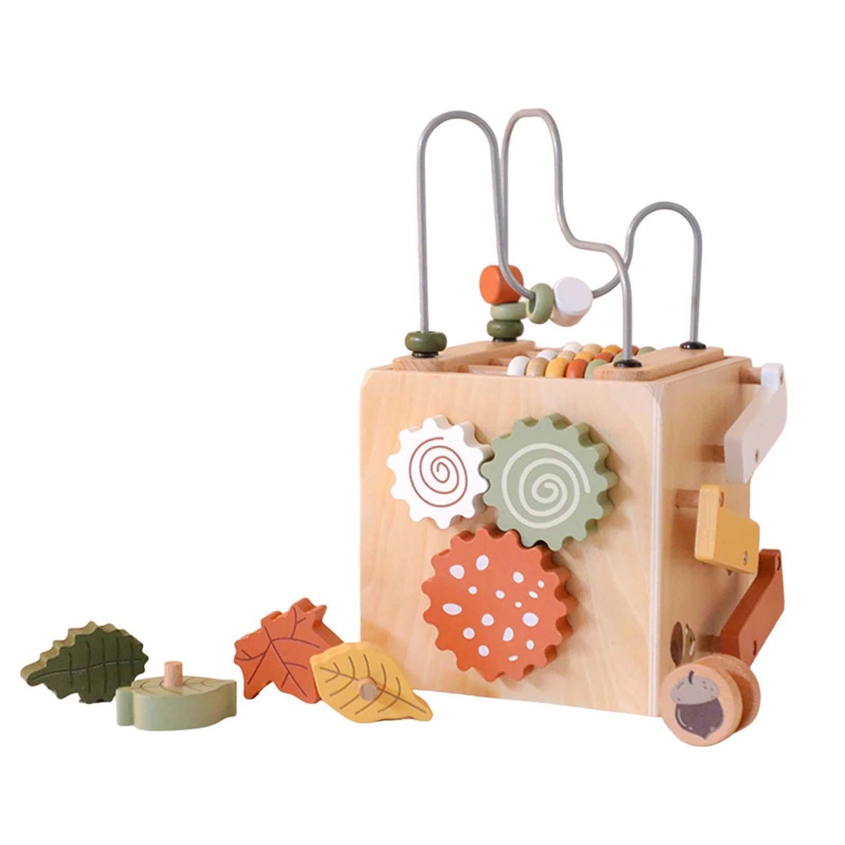 Activity Cube Toy Montessori Wooden Toys for Kids Children Holiday