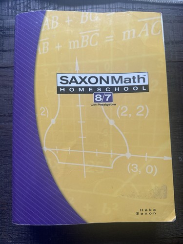 Saxon Math 8/7 With Prealgebra - Textbook | eBay