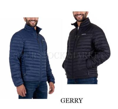NEW MEN GERRY LIGHTWEIGHT INSULATED PUFFER JACKET WITH CROSSBACK STRETCH PANELS!