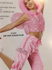 Christmas Dance Costume pink tap jazz hip hop sugar plum