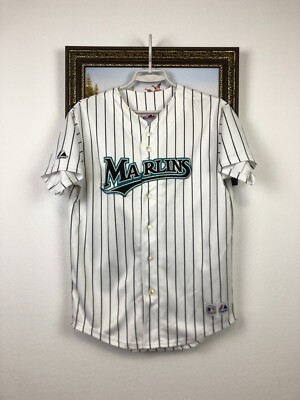 Vintage Majestic Florida Marlins MLB Jersey Shirt Rare Mens Over