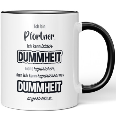 Ich bin Pförtner. Ich kann Dummheit nicht reparieren, ich was hat 10007343145