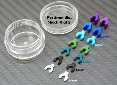 AJCMODS NPRC Drag Racing Shocks Upgrade Front Suspension Up-Travel Limiter Clips DR10 RC