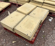 Concrete Coping Stones - 20nr - Buff - 450 x 600mm - Flat