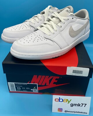 Nike Air Jordan 1 Low OG Neutral Grey Gray White Shoes M 14 CZ0790-100 New DS