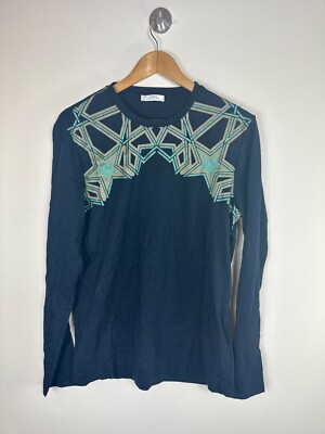 Authentic *CLG*  Versace Collection  V800733  Printed  L/S T Shirt - Small