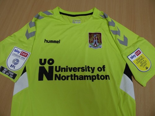 NORTHAMPTON TOWN FC | 31 | ETHAN JOHNSTON | MAGLIA FIRMATA MATCH ISSUE 2020-2021 S - Foto 7 di 8