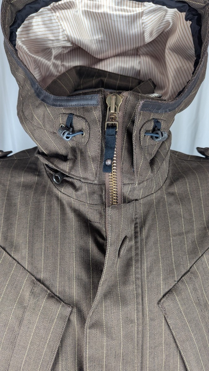 Mens Snowboard Jacket Burton AG ANALOG Dolman Herringbone Black