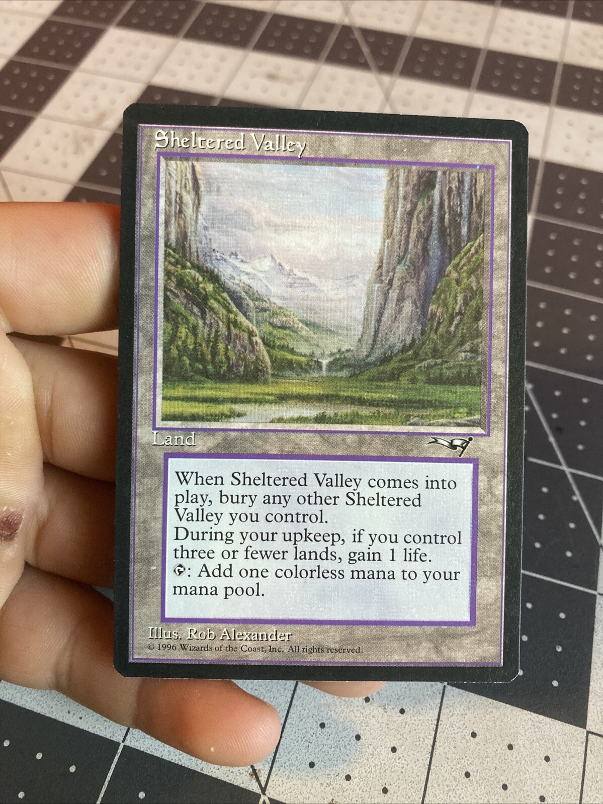 Vintage 1996 MTG Alliances Sheltered Valley