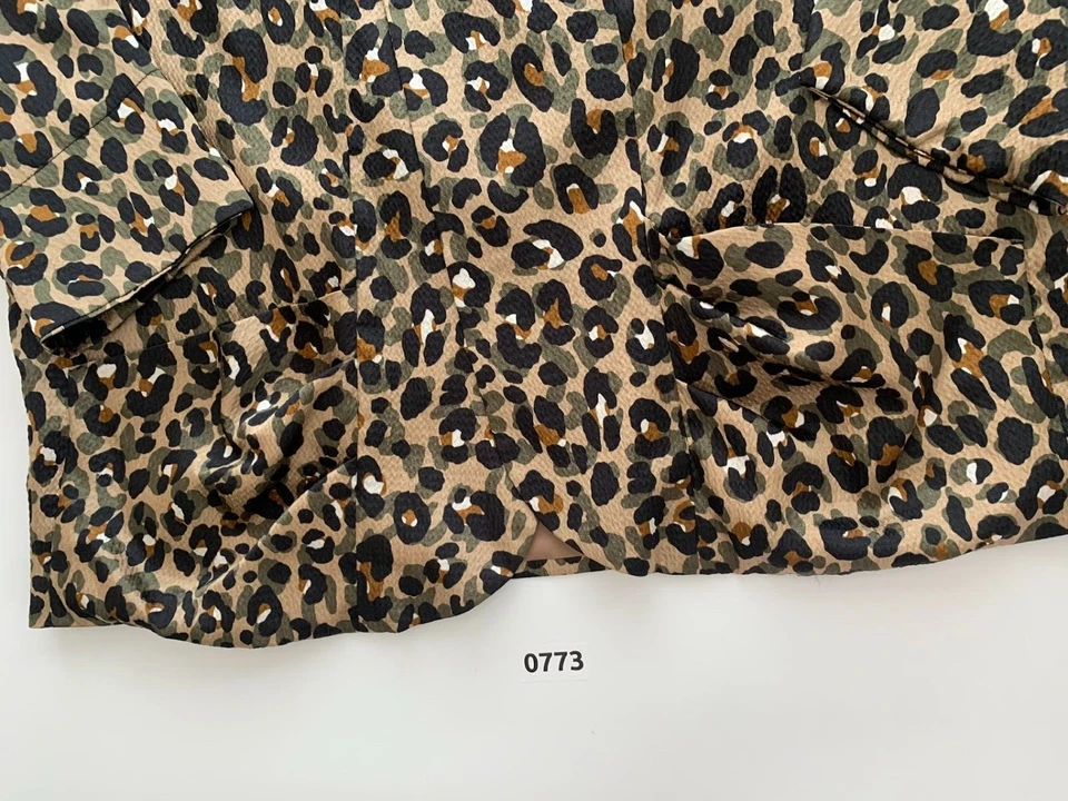 Chaqueta Blazer Charles Gray London L Mujer Diseñador Leopardo Camuflada Foto 3 de 4