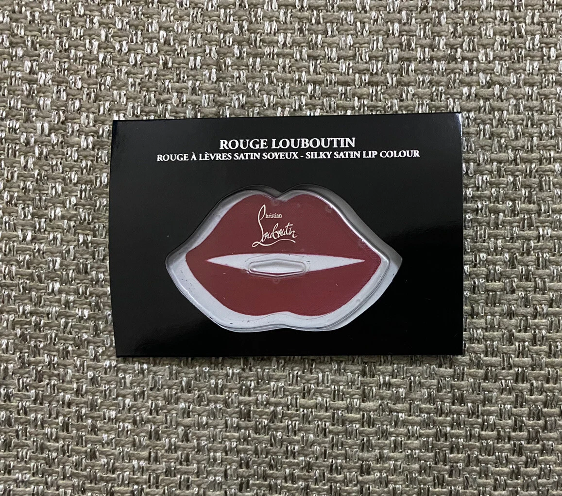 BN  CHRISTIAN LOUBOUTIN  001 ROUGE LOUBOUTIN SILKY SATIN LIP COLOUR  SAMPLE !