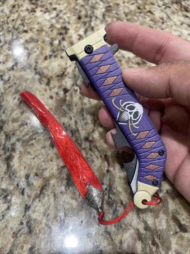 Аниме тематический пружинный карманный нож - коллекционный аниме дизайн Edc 68 - Изображение 2 из 4