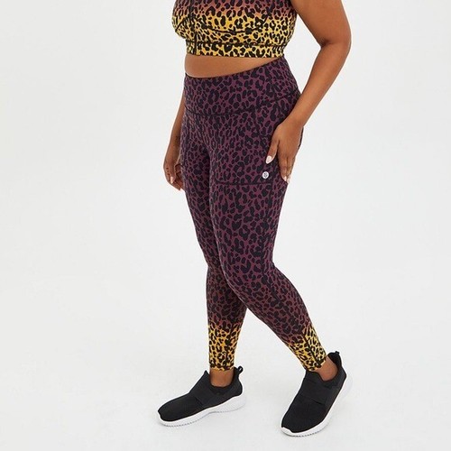 Torrid Leggings 3X Active Ombre Leopard 