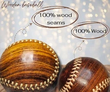 HANDCRAFT Wooden Baseball BLACK FRIDAY SPECIAL