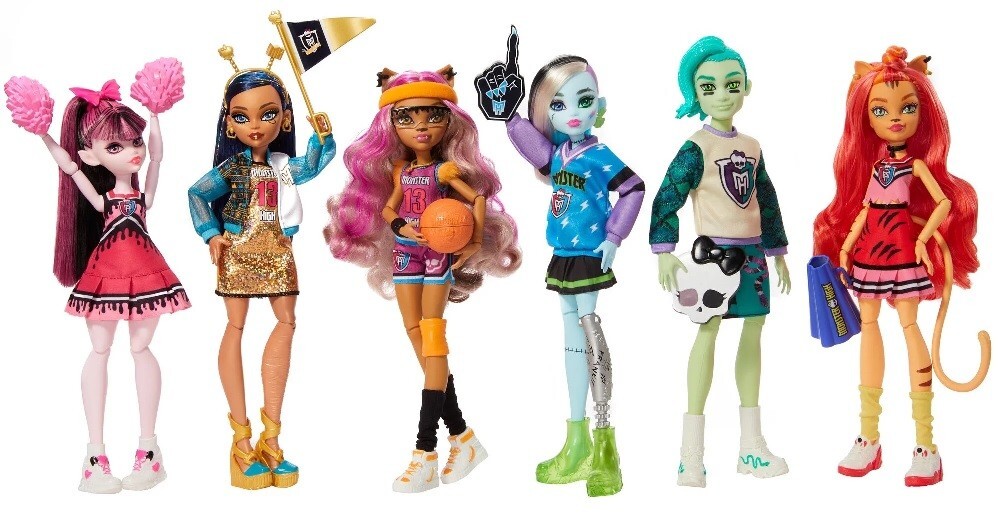 (未使用･未開封品)Monster High: Ghoul Spirit Monster High 6 Doll Set Ghoul Spirit Sporty Collection