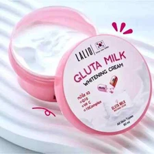 2X Gluta Milk Whitening Cream Skin Q10 Vit C Moisturized Smooth Face Lalio 80ml